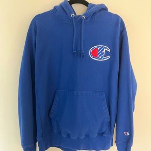 Champion Mens Blue Reverse Weave Sweatshirt